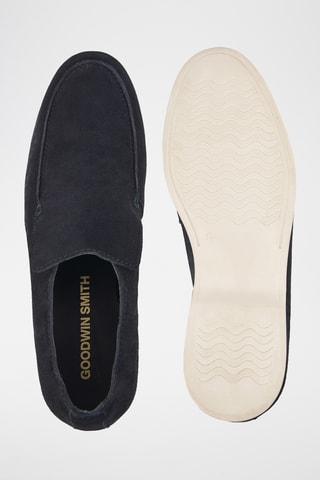 Boots en nubuck - Bleu marine