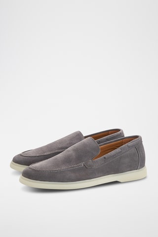Mocassins en nubuck - Gris