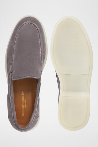 Mocassins en nubuck - Gris