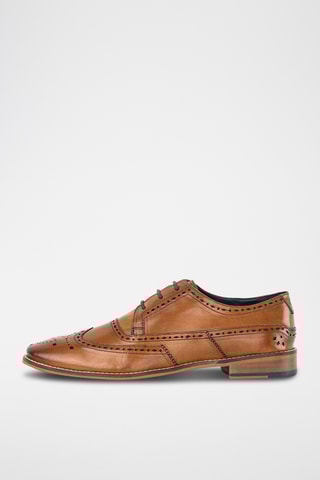 Derbys en cuir - Camel