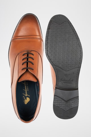 Richelieus en cuir - Camel