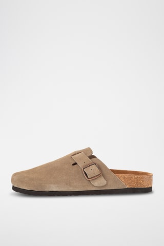 Sabots en nubuck - Beige