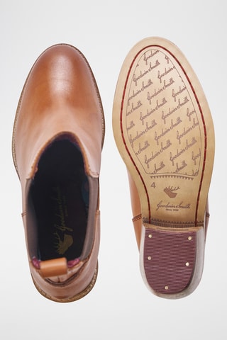 Bottines Chelsea en cuir - Marron clair