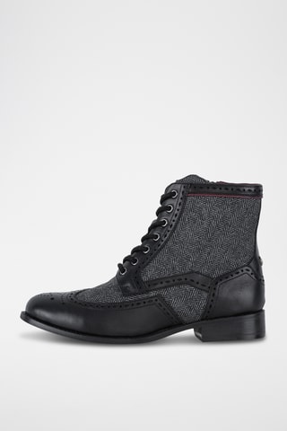 Boots en cuir - Noir
