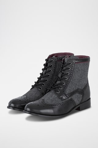 Boots en cuir - Noir