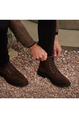 Boots en nubuck - Marron