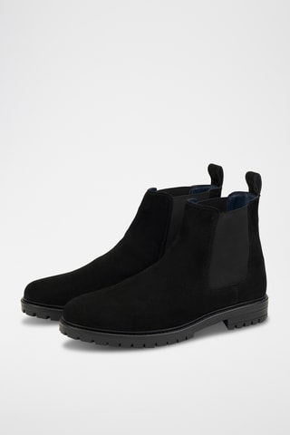 Bottines Chelsea en nubuck - Noir