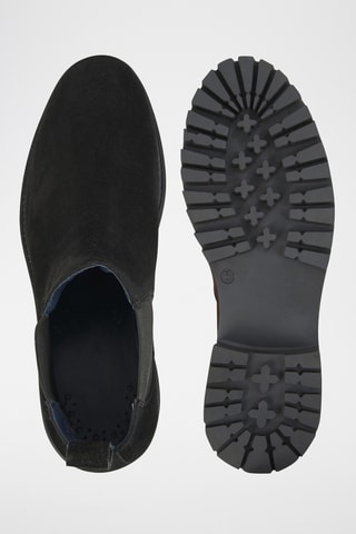 Bottines Chelsea en nubuck - Noir