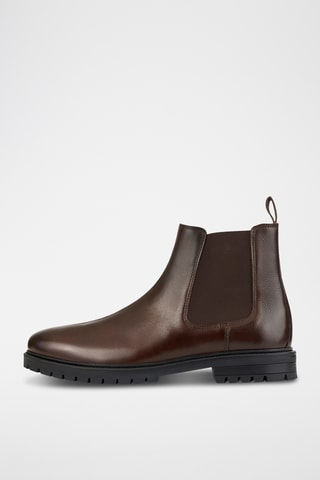 Bottines Chelsea en cuir - Marron