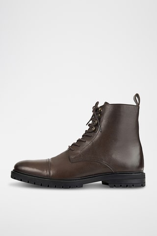 Boots en cuir - Marron