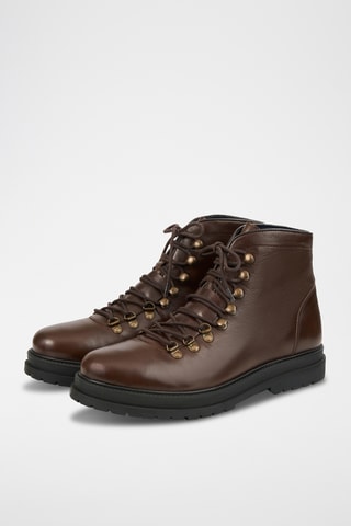 Boots en cuir - Marron