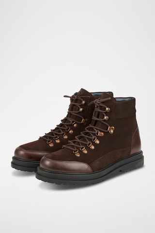 Boots en cuir - Marron