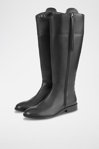 Bottes en cuir - Noir