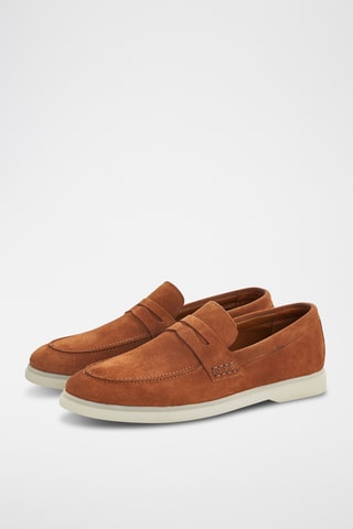 Mocassins en nubuck - Camel