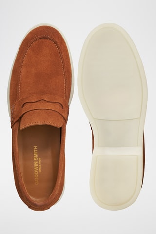 Mocassins en nubuck - Camel