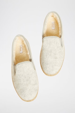 Chinelos de quarto forrados - Cinzento-claro