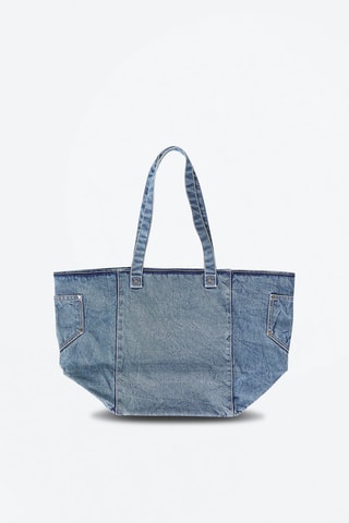 Mala cabaz em ganga Mariu Azul-marinho