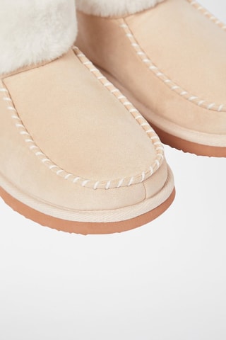 Pantufas forradas New Molly - Bege - Etam