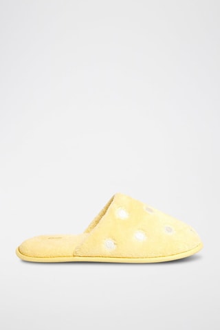 Pantufas Ginit - Amarelo e branco