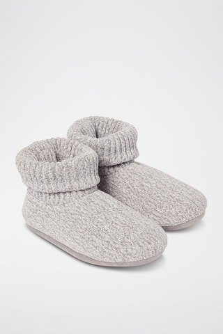 Pantufas Mona - Cinzento-claro mesclado - Etam