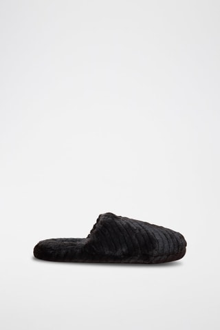 Gevoerde pantoffels Ninie Zwart