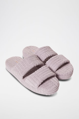 Pantufas plataforma Alto Malva