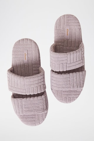 Pantufas plataforma Alto Malva
