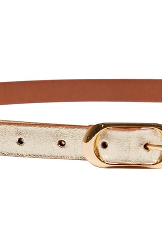 Cinto em couro - Dourado