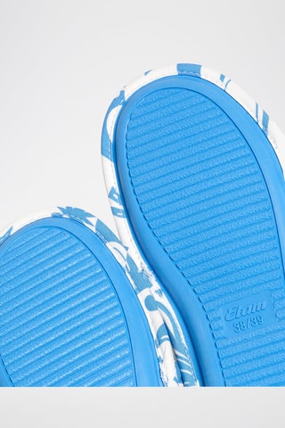 Mules Giann - Azul e branco