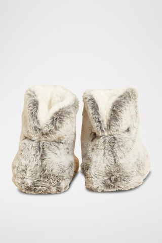 Botins forrados Nessie Cinzento-claro