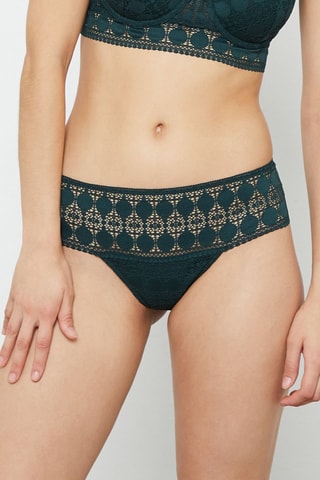 Tanga em renda - Verde-escuro