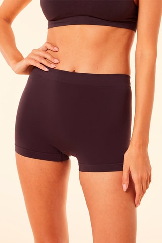 Shorties cintura subida Amande Chocolate