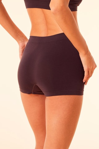 Shorties cintura subida Amande Chocolate