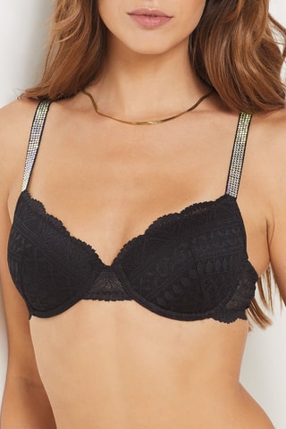 Soutien ampliforma Idole Strass - Preto