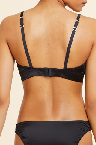 Soutien em seda Milky Preto - Etam