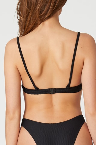 Parte de cima de biquíni push-up Vahine Preto