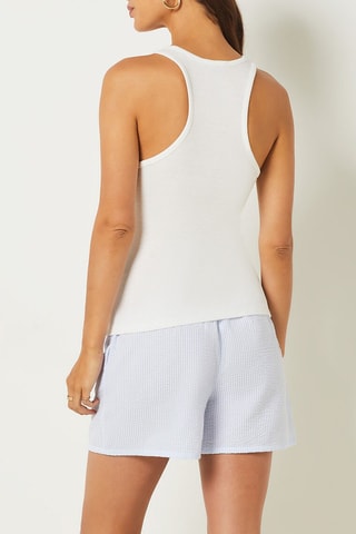 Camisola de alças de pijama Jamie - Branco