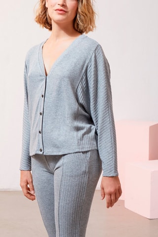 Casaco de malha Daya Cinzento-claro-mesclado