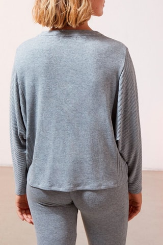 Casaco de malha Daya Cinzento-claro-mesclado