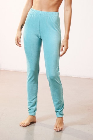 Calças de fato de treino em veludo cintura alta Laz Verde