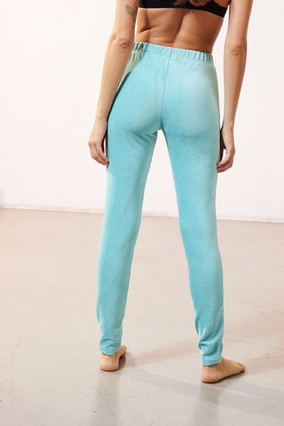 Calças de fato de treino em veludo cintura alta Laz Verde