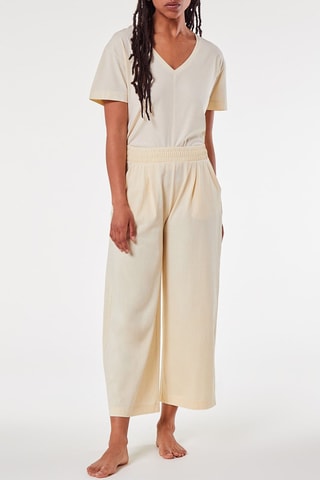 Broek Hoge Taille Wide Legs Magla Linnen