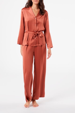 Calças wide legs de cintura subida Erina Toupeira