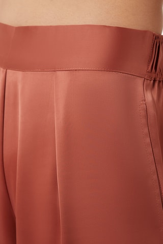 Calças wide legs de cintura subida Erina Toupeira