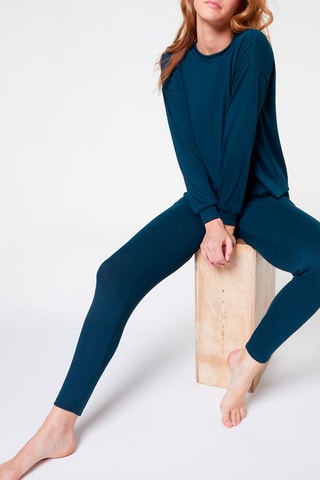 Broek Slim Fit Hoge Taille Early Groen