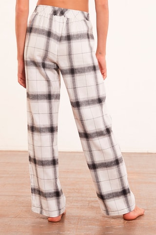 Calças direitas de cintura subida Dania Cinzento