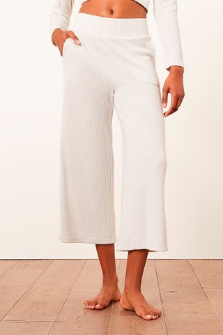 Calças wide legs Cadia Cru