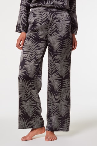 Calças wide legs de cintura subida Nailea Preto