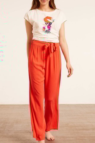 Rechte Broek Fun and Sun Oranje