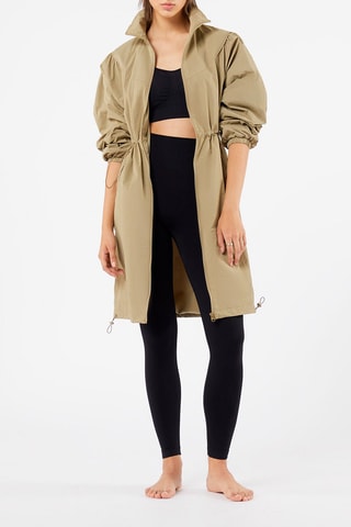 Casaco comprido Wind Verde-nilo